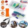 383 Pcs Fishing Lures Tackle Box Bass Fishing Animated Lure Crankbaits Spinnerbaits Soft Plastic Worm Saltwater Freshwater Fishing Kit