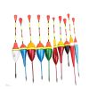 10 pcs Fishing Floats Set Buoy Bobber Fluctuate Mixed Size Color Float Buoy Pesca Light Stick Floats