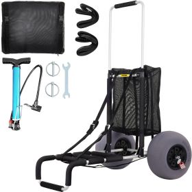 VEVOR Beach Carts for Sand with Adjustable Height Handle