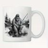 Big foot fishing... Coffee/Tea Cup - 11 oz