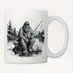 Big foot fishing... Coffee/Tea Cup - 11 oz