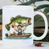 Happy Fisherman... Coffee/Tea Cup - 11 oz
