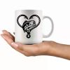 Heart Fishing... Coffee/Tea Cup - 11 oz