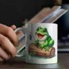 Charming Frog Fishing... Coffee/Tea Cup - 11 oz