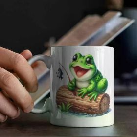 Charming Frog Fishing... Coffee/Tea Cup - 11 oz