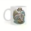 Funny Skeleton Fisherman... Coffee Mug - 11 oz