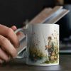 Charming Watercolor Fishing, "Enjoying Retirement"... Coffee Mug -  11 oz