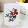 Santa Clause Fishing Ceramic... Coffee Mug - 11oz