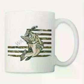 American Flag Fishing Camo... Coffee/Tea Cup - 11 oz