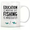 "Education is Important, Fishing is Importanter"... Coffee Mug - 11 oz