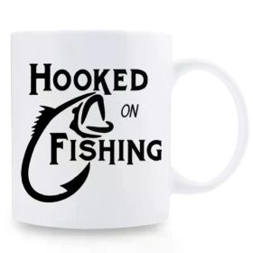 "Hooked on Fishing"... Coffee Mug - 11 oz