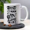 'Old for Man with Fishing Rod'... Coffee/Tea Cup - 11 oz