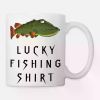 "Lucky Fishing Green Pike"... Coffee Mug - 11 oz