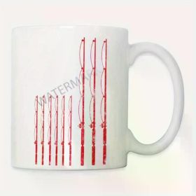"Patriotic Fishing Rod"... Coffee Mug - 11 oz