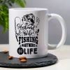 Husband & Wife Fishing Partners for Life... Coffee/Tea Cup - 11 oz