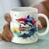 "Shark Fishing"... Coffee Mug - 11 oz