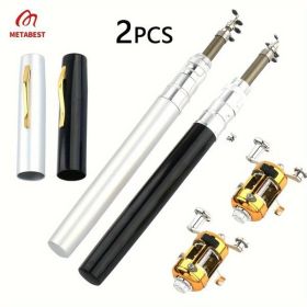 2 Set Pocket-Sized Pen Style Fishing Rod