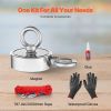 Fishing Magnet Kit Double Sided-1000 LBS Strong