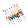 10 pcs Fishing Floats Set Buoy Bobber Fluctuate Mixed Size Color Float Buoy Pesca Light Stick Floats