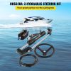 VEVOR Hydraulic Boat Steering Kit 300HP, Hydraulic Steering Kit Helm Pump