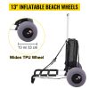 VEVOR Beach Carts for Sand with Adjustable Height Handle