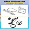 VEVOR Hydraulic Boat Steering Kit, 300HP Hydraulic Steering Kit Helm Pump, Cylinder, Wheel, 24 Feet Hose Hydraulic Steering Seal Kit