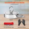 Fishing Magnet Kit Double Sided-2000 LBS Strong