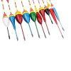 10 pcs Fishing Floats Set Buoy Bobber Fluctuate Mixed Size Color Float Buoy Pesca Light Stick Floats