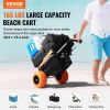 VEVOR Beach Dolly with Big Wheels for Sand, 29.9" x 15.4"