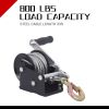 800 lbs. Boat Trailer Hand Winch with Gloves