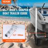 VEVOR Marine Trailer Guide Set, 60'' Flexibly Adjustable, Dual Rust-Resistant Steel Supports with PVC Covering, Ideal for Ski, Fishing