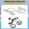 VEVOR Hydraulic Boat Steering Kit, 300HP Hydraulic Steering Kit Helm Pump, Cylinder, Wheel, 18 Feet Hose Hydraulic Steering Seal Kit