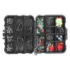 188 Pcs Fishing Accessory Kit Portable Fishing Set Including Jig Hooks Sinker Weights Spoon Lure Removable Split Shot w/ Tackle Box