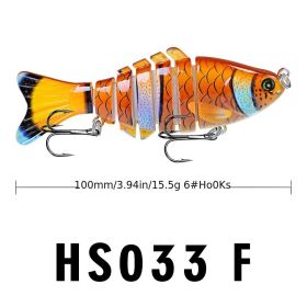3D Bionic Eyes Jointed Fish Lures (Color: Color F)