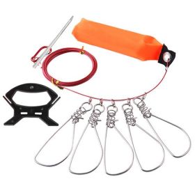 Fishing Lock Buckle with Reel (Color: 5 lock red)
