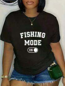 'Fishing Mode On' (Color: Black, Size: XXL)